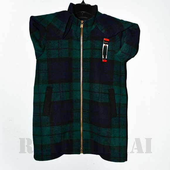 Bundle of 2  - Pendleton Ladies' Wool Blend Walker Coat-Tan + Green - Picture 4 of 15